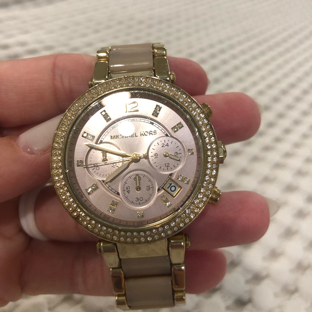 Rose gold Michael Kors watch